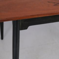 Ilmari Tapiovaara Nordic Modern Ilmari Tapiovaara Fanett Teak Black Dining Table Asko 1950s - 4525164