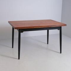 Ilmari Tapiovaara Nordic Modern Ilmari Tapiovaara Fanett Teak Black Dining Table Asko 1950s - 4525169
