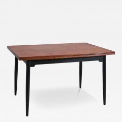 Ilmari Tapiovaara Nordic Modern Ilmari Tapiovaara Fanett Teak Black Dining Table Asko 1950s - 4526349