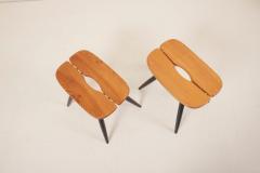 Ilmari Tapiovaara Pair of Ilmari Tapiovaara Pirkka Stools for Laukaan Puu 1950s - 1096928