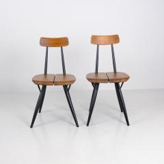 Ilmari Tapiovaara Pair of Ilmari Tapiovaara Pirkka chairs Laukaan Puu Finland 1950s - 4423389