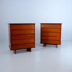 Ilmari Tapiovaara Pair of Mid Century Teak Drawer Chests Ilmari Tapiovaara for Asko 1950s - 4423396