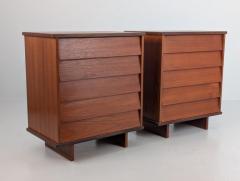 Ilmari Tapiovaara Pair of Mid Century Teak Drawer Chests Ilmari Tapiovaara for Asko 1950s - 4423402