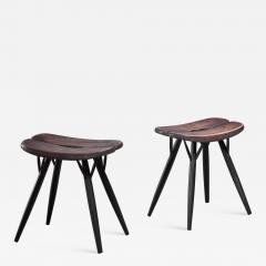 Ilmari Tapiovaara Pair of Pirkka Low Stools by Ilmari Tapiovaara for Laukaan Puu - 1201534