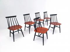 Ilmari Tapiovaara Set of 6 Fanett Dining Chairs by Ilmari Tapiovaara for Edsby Verken - 2517454