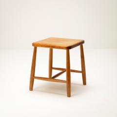 Ilmari Tapiovaara Solid Birch Stool by Ilmari Tapiovaara for Hagafors Sweden 1950s - 2228542