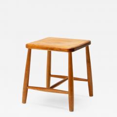 Ilmari Tapiovaara Solid Birch Stool by Ilmari Tapiovaara for Hagafors Sweden 1950s - 2229218