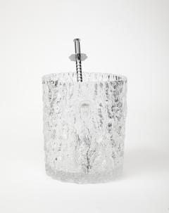 Ilmari Tapiovaara Tapio Wirkkala Crystal Ice Bucket with Tongs Finland 1950s - 4545261