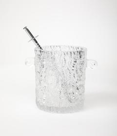 Ilmari Tapiovaara Tapio Wirkkala Crystal Ice Bucket with Tongs Finland 1950s - 4545265