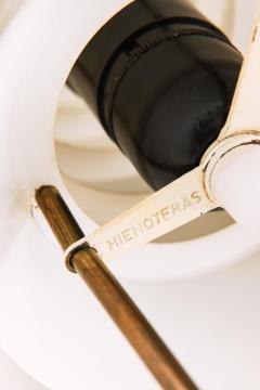 Ilmari Tapiovaara White Metal and Brass Table Lamp by Ilmari Tapiovaara 1955 - 4606218