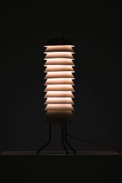 Ilmari Tapiovaara White Metal and Brass Table Lamp by Ilmari Tapiovaara 1955 - 4606232