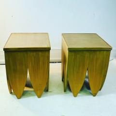 Ilonka Karrasz PAIR OF WOOD MODERNIST TABLES IN THE MANNER OF ILONKA KARASZ - 1931798