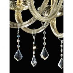 Imperial Gold Curls Murano Glass Venetian Chandelier - 4578955