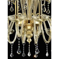 Imperial Gold Curls Murano Glass Venetian Chandelier - 4578961
