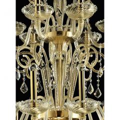 Imperial Gold Curls Murano Glass Venetian Chandelier - 4592246
