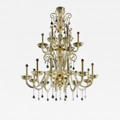 Imperial Gold Curls Murano Glass Venetian Chandelier - 4592735