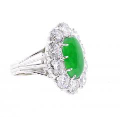 Imperial Jadeite Jade and Diamond Ring - 1107272