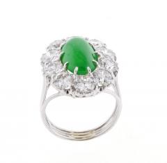 Imperial Jadeite Jade and Diamond Ring - 1107277