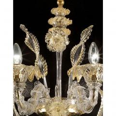 Imperial Luxury Ca Rezzonico With Gold Flowers and Leaves Murano Glass - 4579015