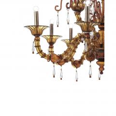 Imperial Venetian Brown Ca Rezzonico With Curls Murano Glass Chandelier - 4578965