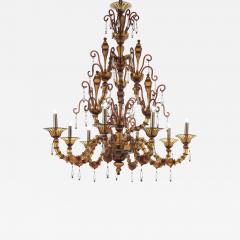Imperial Venetian Brown Ca Rezzonico With Curls Murano Glass Chandelier - 4579200