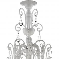 Imperial Venetian White Ca Rezzonico With Curls Murano Glass Chandelier - 4578986