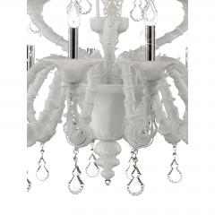 Imperial Venetian White Ca Rezzonico With Curls Murano Glass Chandelier  - 4592224