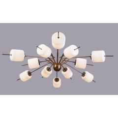 Important 72 Chandelier Italy 1950s - 2388493