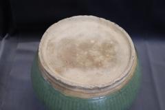 Important Antique Ming Dynasty Chinese Stoneware Jar Celadon with fluted detail - 3364718