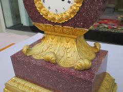 Important Charles X Imperial Porphyry Lyre Clock - 295769