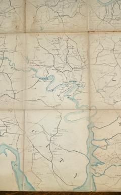 Important Confederate Civil War Field Map of Richmond VA 1864 - 3374823