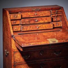 Important Early George II Burr Walnut Diminutive Bureau Bachelors C 1730 - 3710639