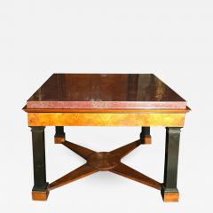 Important Italian Center Table with Imperial Porphyry Veneered Tabletop - 632995