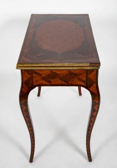Important Late 18th Century Italian Marquetry Game Table - 3246379
