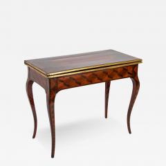 Important Late 18th Century Italian Marquetry Game Table - 3251381