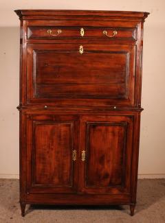 Important Louis XVI Cherrywood Secretary 18th Century - 2614747