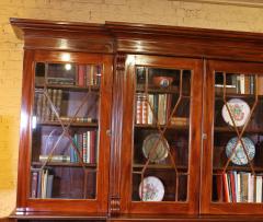 Important Mahogany Library Bookcase From The 19th Century From England - 3631381