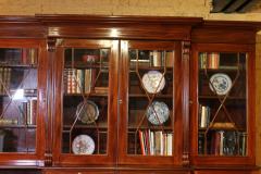 Important Mahogany Library Bookcase From The 19th Century From England - 3631383