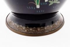 Important Meiji Period Japanese Cloisonn Enamel Covered Jar by Miwa Tomisaburo - 4556612