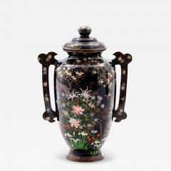 Important Meiji Period Japanese Cloisonn Enamel Covered Jar by Miwa Tomisaburo - 4556668