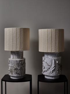 Important Pair of Ceramic Table Lamps - 3283631