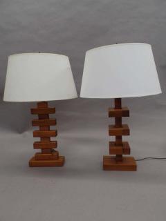 Important Pair of Constructivist Table Lamps in the Style of Alexandre Rodchenko - 1877166