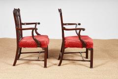 Important Pair of George II Armchairs - 4594990