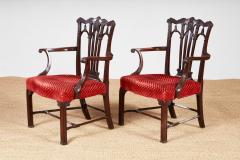 Important Pair of George II Armchairs - 4594992