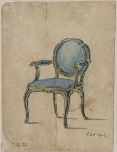 Important Pair of George III Giltwood Armchairs attr John Linnell c 1775 - 4601578