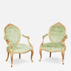 Important Pair of George III Giltwood Armchairs attr John Linnell c 1775 - 4601692