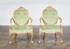 Important Pair of Georgian Gilt Armchairs - 4121818