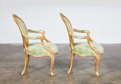 Important Pair of Georgian Gilt Armchairs - 4121826