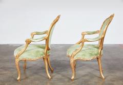 Important Pair of Georgian Gilt Armchairs - 4121832