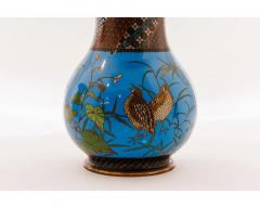 Important Pair of Japanese Cloisonn Enamel Vases Attributed to Got Seizabur  - 4556196